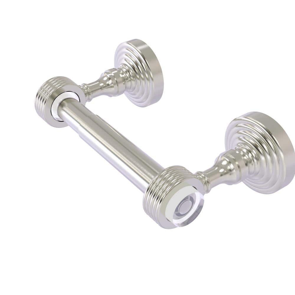 Pacific Grove 2-Post Toilet Paper Holder with Groovy Accents in Satin Nickel price history on PriceWatchPro