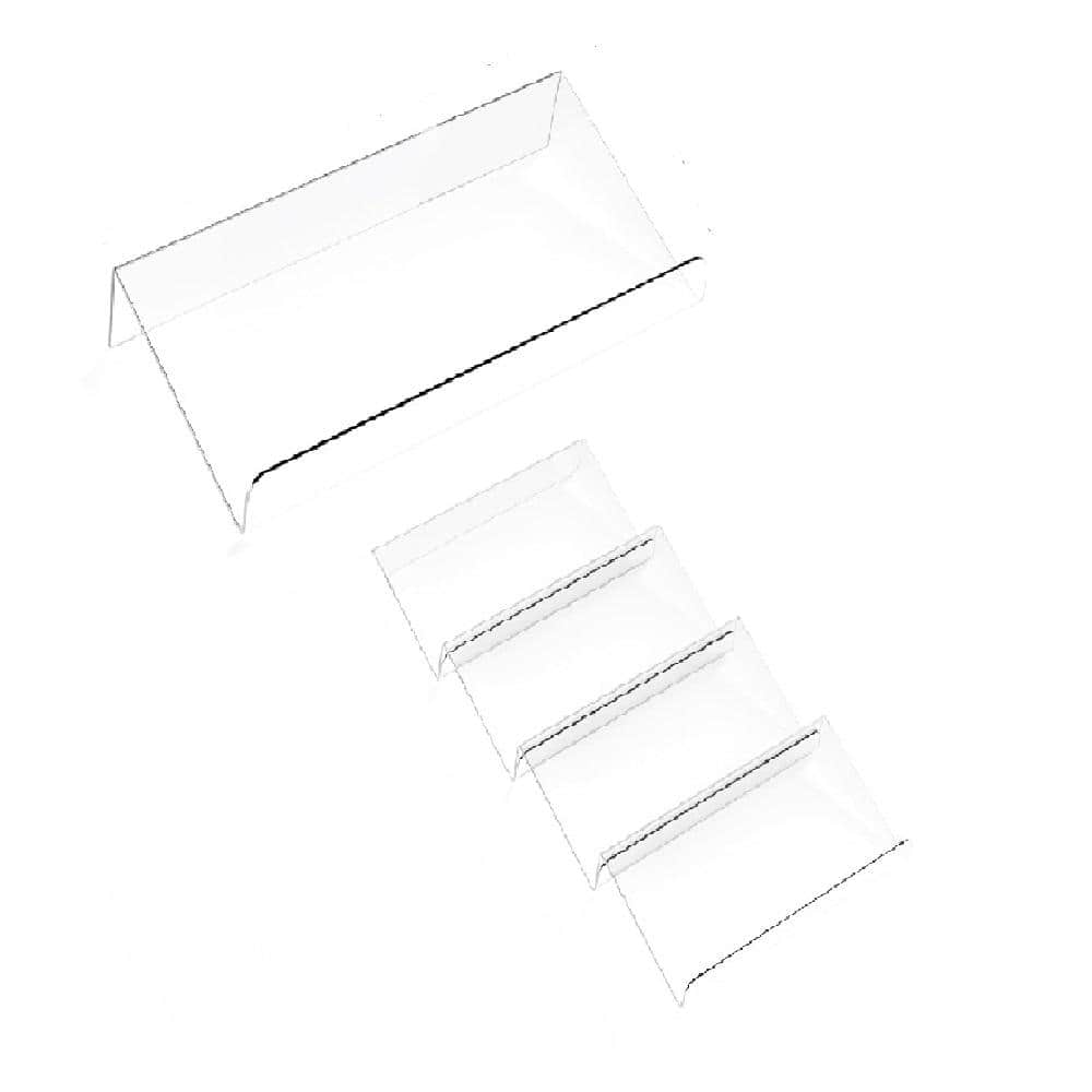 9 in. 4-shelf Clear Acrylic Spice Organizer for Drawer/Countertop