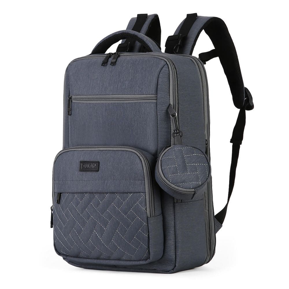 booq dp-grf daypack lightweight everyday laptop backpack grayfetti DP-BLA for up to 15.6 Laptops & Your Stuff, Blue-Aqua complemented by an organizer panel for pens and gadgets DUKAP MOM-Pro Expandable Diaper Backpack