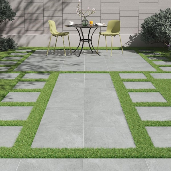 Vulkon Grey 2 cm. x 24 in. x 24 in. Matte Porcelain Paver Tile (56 sq. ft. / pallet)