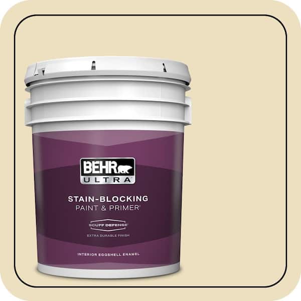 BEHR ULTRA 5 gal. Home Decorators Collection #HDC-NT-17 New Cream Extra Durable Eggshell Enamel Interior Paint & Primer