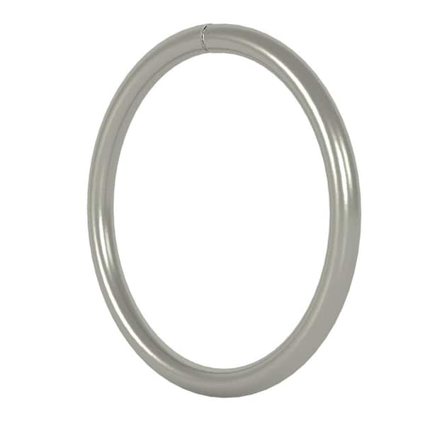 Welded Steel Rings  Nickel Plated 2" Eye Size-6 Pcs DYI Projects 