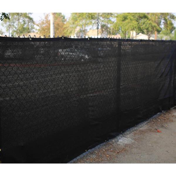 Xcel - 72 in. H x 300 in. W Polyethylene Black Privacy / Wind Screen Garden Fence