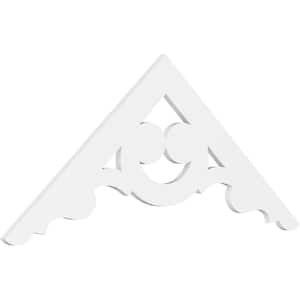 Pitch Robin 1 in. x 60 in. x 27.5 in. (10/12) Architectural Grade PVC Gable Pediment Moulding