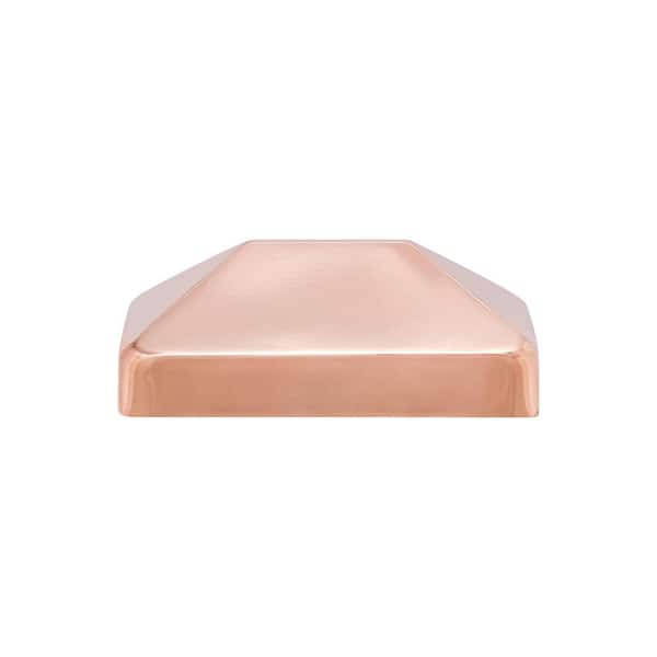 Protectyte 4 in. x 6 in. Copper Pyramid Slip Over Fence Post Cap