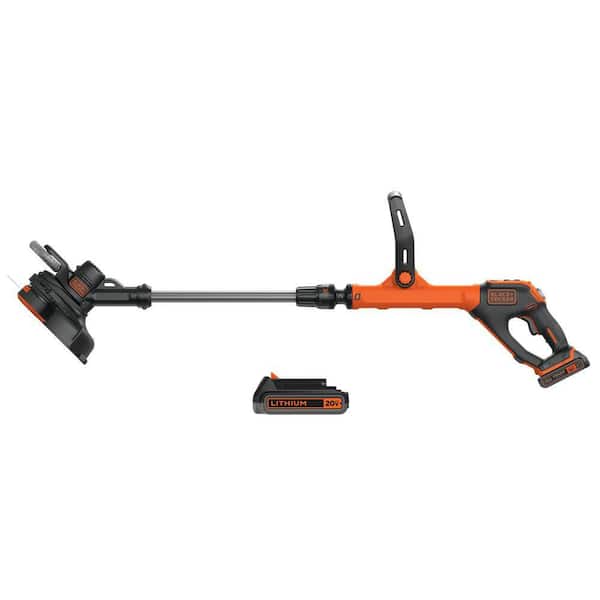 20V MAX Cordless Battery Powered 2-In-1 String Trimmer and Lawn Edger Kit with (2) 2.0 Ah Battery and Charger