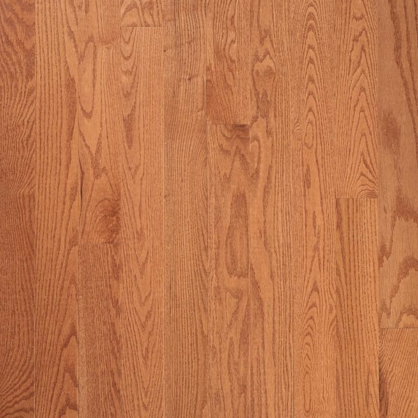 Bruce Plano Low Gloss Gunstock Oak 3/4 in. Thick x 5 in. Wide x Varying Length Solid Hardwood Flooring (23.5 sqft / case)