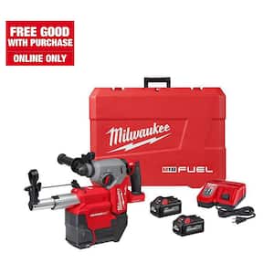 M18 FUEL ONE-KEY 18V Lithium-Ion Brushless Cordless 1 in. SDS-Plus Rotary Hammer W/Dust Extractor Kit