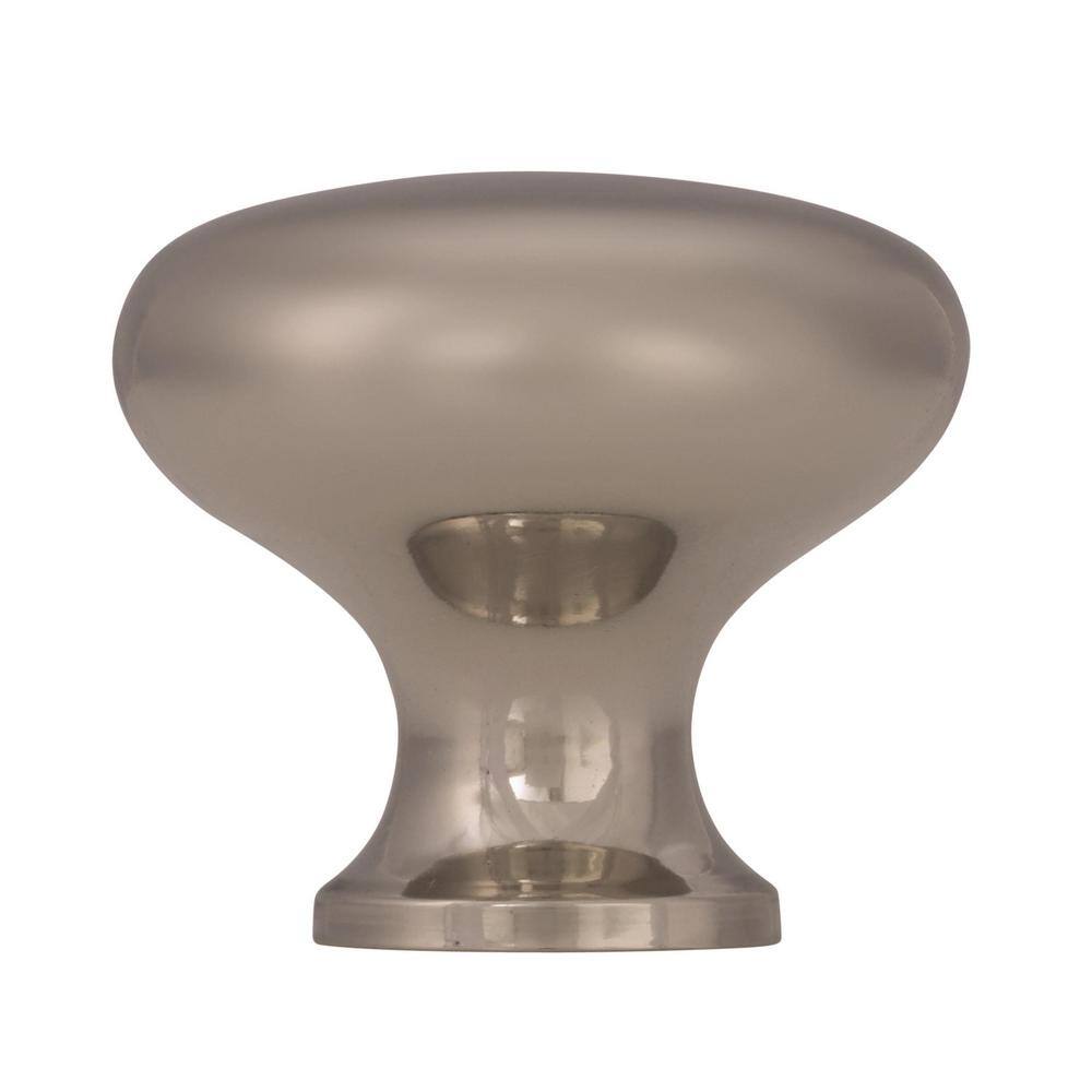 Polished Chrome Round Traditional Cabinet Knob with Mounting Hardware