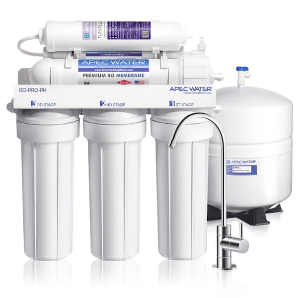 APEC Water Systems Reverse Osmosis 50 GPD Alkaline Water Filtration System