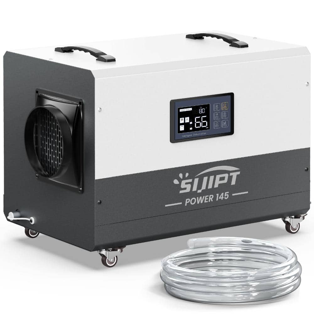 White 145 pt. 6,000 sq. ft. Bucketless Commercial Dehumidifier with Pump and Swivel Caster for Crawlspace Basement price history on PriceWatchPro