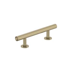 Radius 3 in. (76 mm) Center-to-Center Golden Champagne Cabinet Bar Pull (1-Pack)