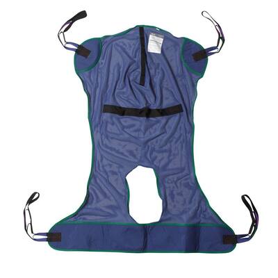 Large Full Body Patient Lift Sling and Mesh with Commode Cutout