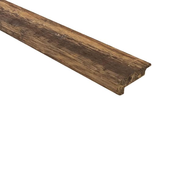Hardwood Trim Strand Bamboo Gallaway 0.438 in. Thick x 2.17 in. Wide x 72 in. Length Bamboo Overlap Stair Nose Molding