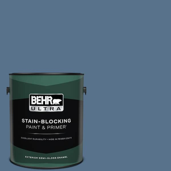 BEHR ULTRA 1 gal. #PPU14-01 Arrowhead Lake Semi-Gloss Enamel Exterior Paint & Primer