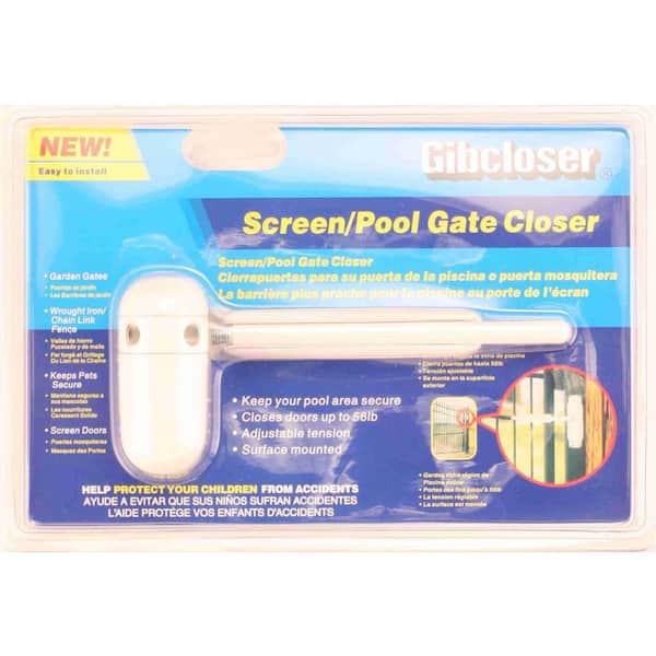 Prime-Line 57 lb. ,Diecast, White, Spring Door Closer KC50HD - The