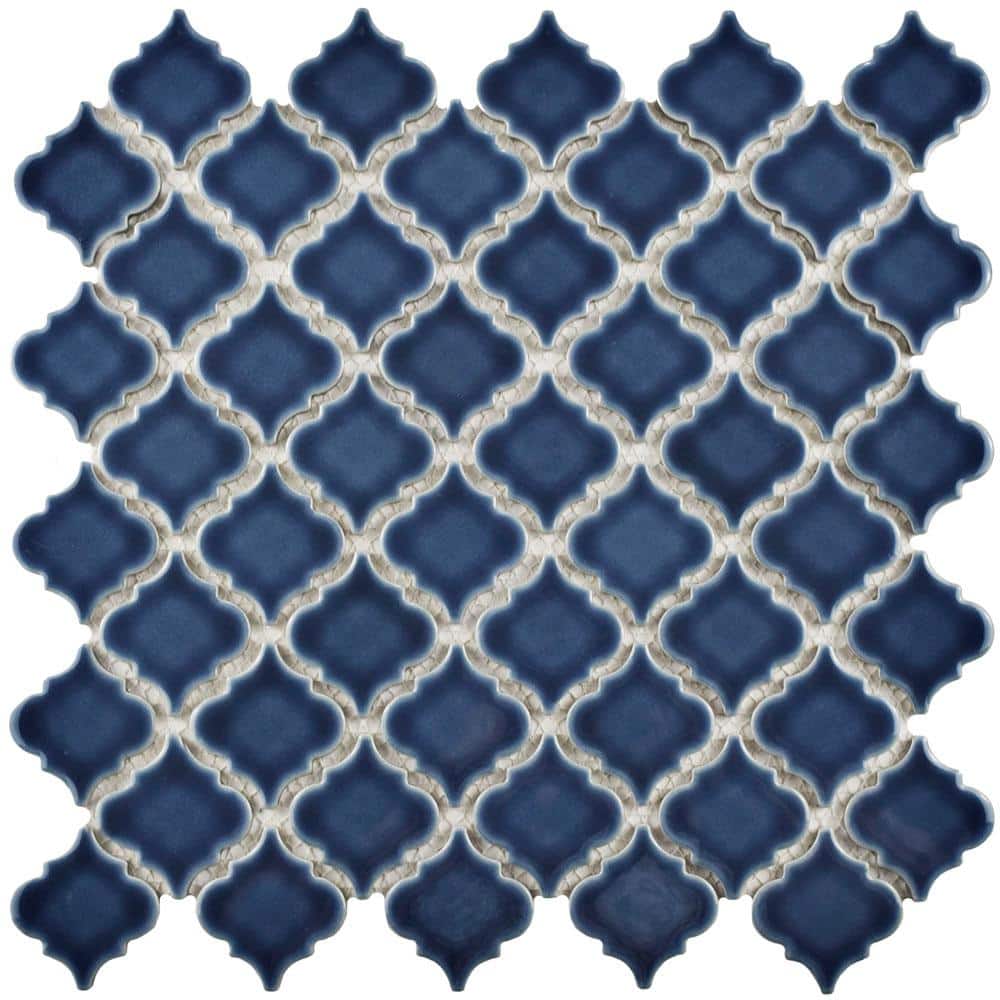 Hudson Tangier Denim Blue 6 in. x 6 in. Porcelain Mosaic Take Home Tile Sample price history on PriceWatchPro