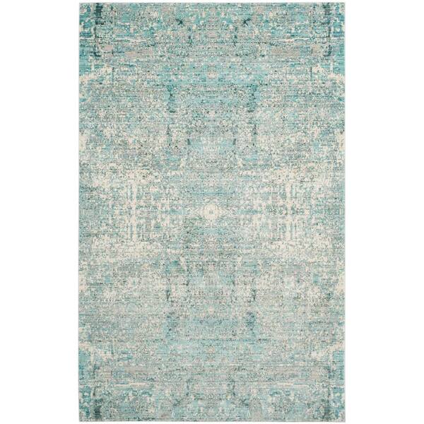 SAFAVIEH Mystique Teal/Multi 6 ft. x 9 ft. Floral Area Rug