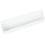 3.8125 in. H x 14 in. W x 2.125 in. D White Polymer Tip Out In-Cabinet Sink Front Trays and Hinges