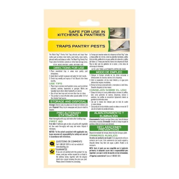 Black Flag Pantry Pest Moth Glue Traps Multi-Pack (2-Count) HG-11038MP -  The Home Depot
