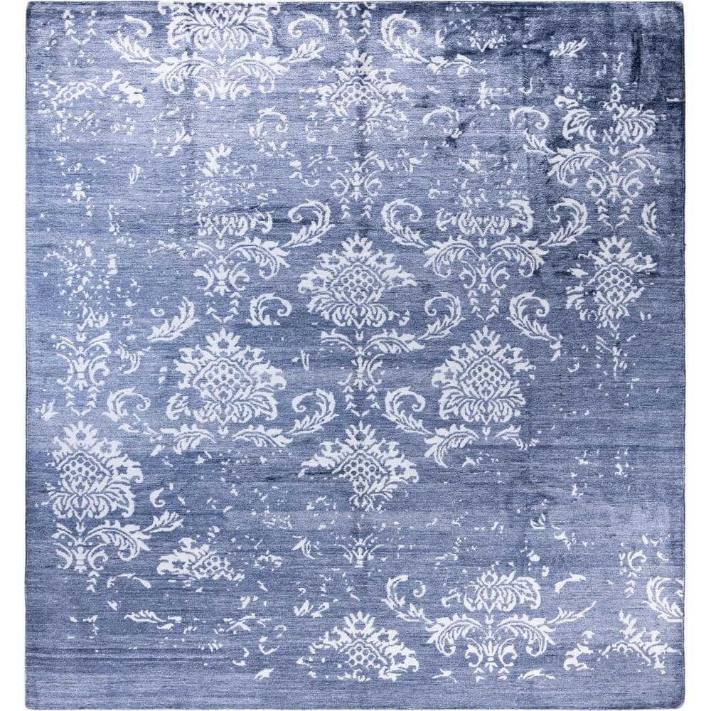 Modern-Contemporary Ivory 9 X 12 Hand-Knotted Silk Indoor Area Rug price history on PriceWatchPro