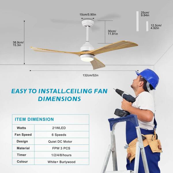 laulea☆様確認用★ファンサボード LINJO 52 in. Smart Indoor Black Ceiling Fan with 3-Colors