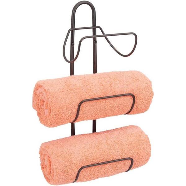 Dyiom Modern Decorative Metal 3Level Wall Mount Towel Rack Holder and