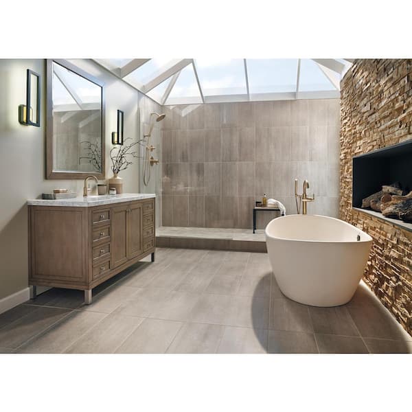 Trinsic Gold 2-Handle Deck-Mount Roman Tub Faucet Trim Kit with Hand Shower in Champagne Bronze (Valve Not Included)