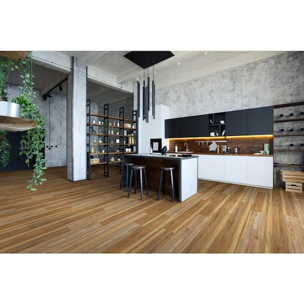 Kinder 20 MIL x 7 in. W x 48 in. L Click Lock Waterproof Rigid Core Luxury Vinyl Plank Flooring (23.64 sq. ft./case)