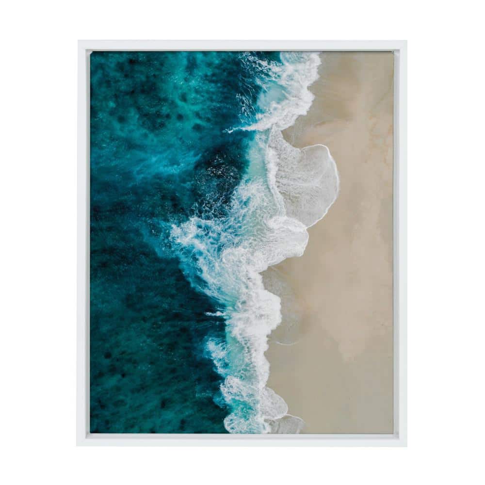 Sylvie Emerald Beach by Amy Peterson Art Studio Framed Canvas Wall Art