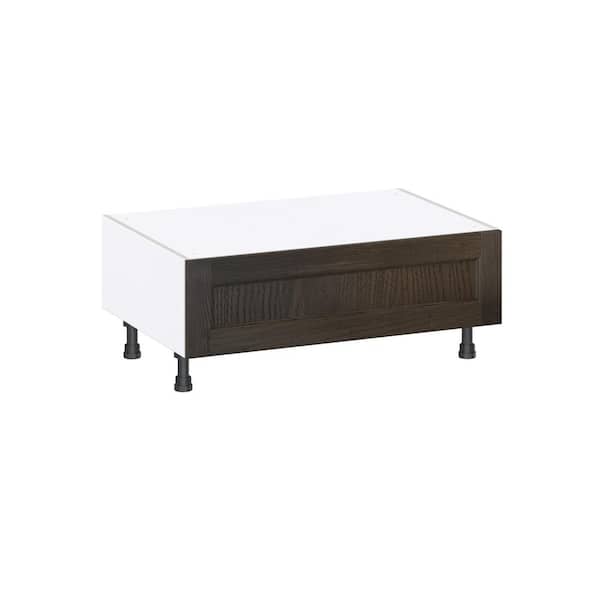 Georgetown 36 in. W x 24 in. D x 14.5 in. H Assembled Window Seat Base Kitchen Cabinet in Chestnut