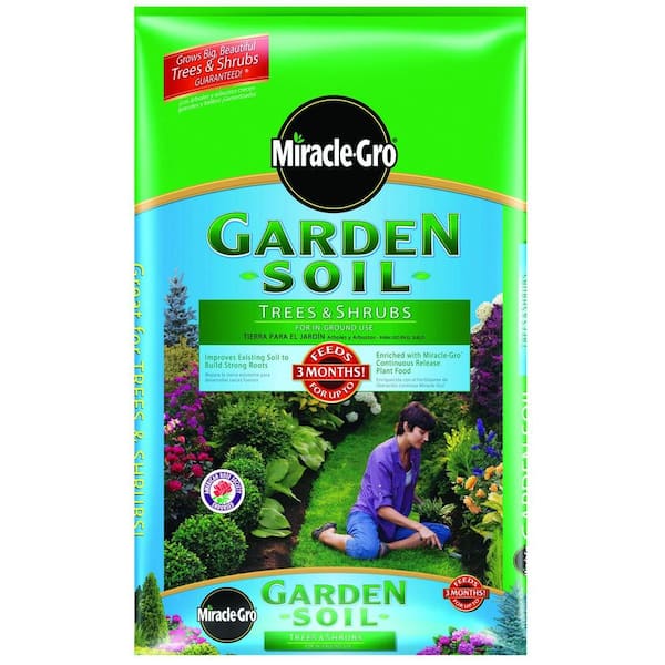 Miracle-Gro 1.5 cu. ft. Garden Soil for Trees and Shrubs 73359300 - The ...