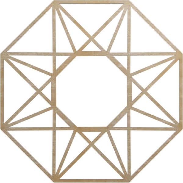 0.25 in. x 38 in. x 38 in. Wood Medallion Moulding