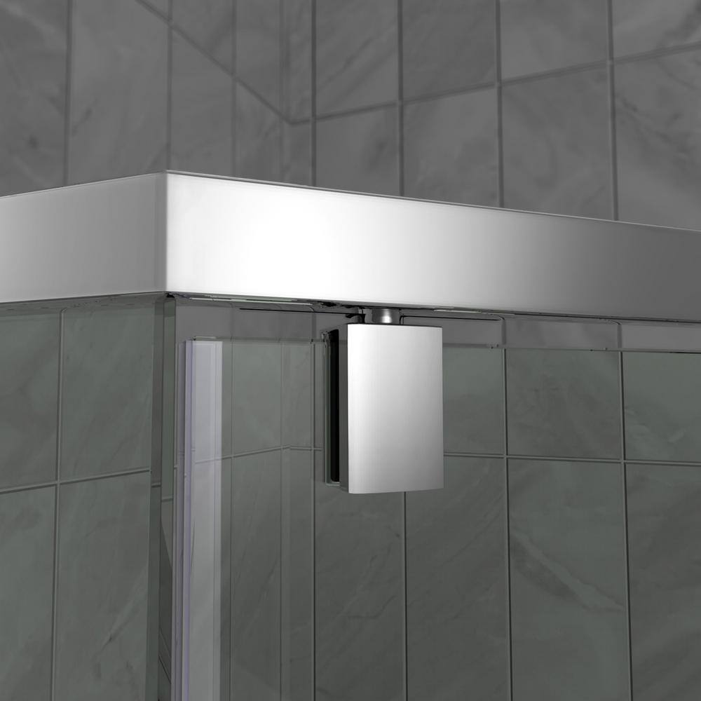 Prism Oil Rubbed Bronze Frameless Neo-Angle Shower Enclosure