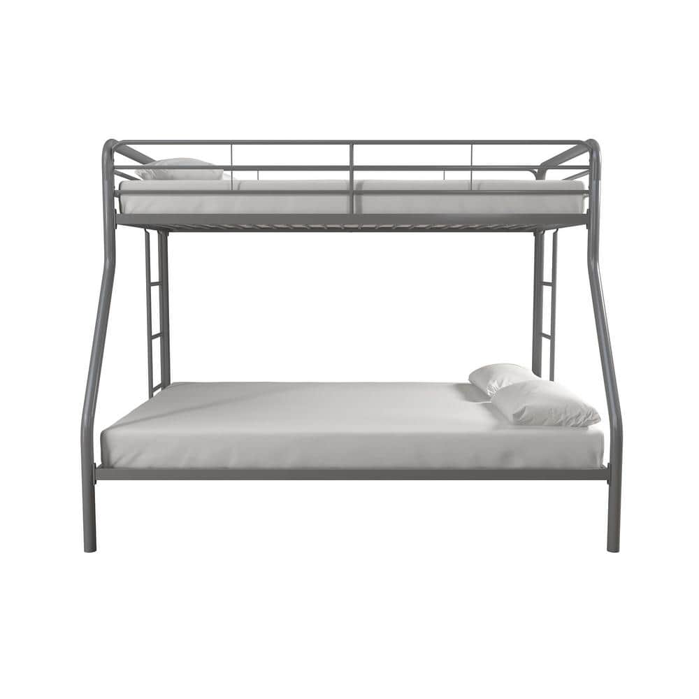 Dhp Cindy Silver Twin Over Full Metal, Metal Bunk Beds Twin Over Twin