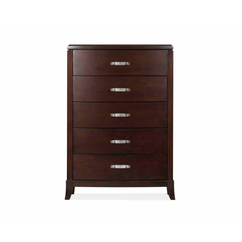 Picket House Furnishings Elaine 5-Drawer Espresso Chest of Drawers, Brown -  DL600CH