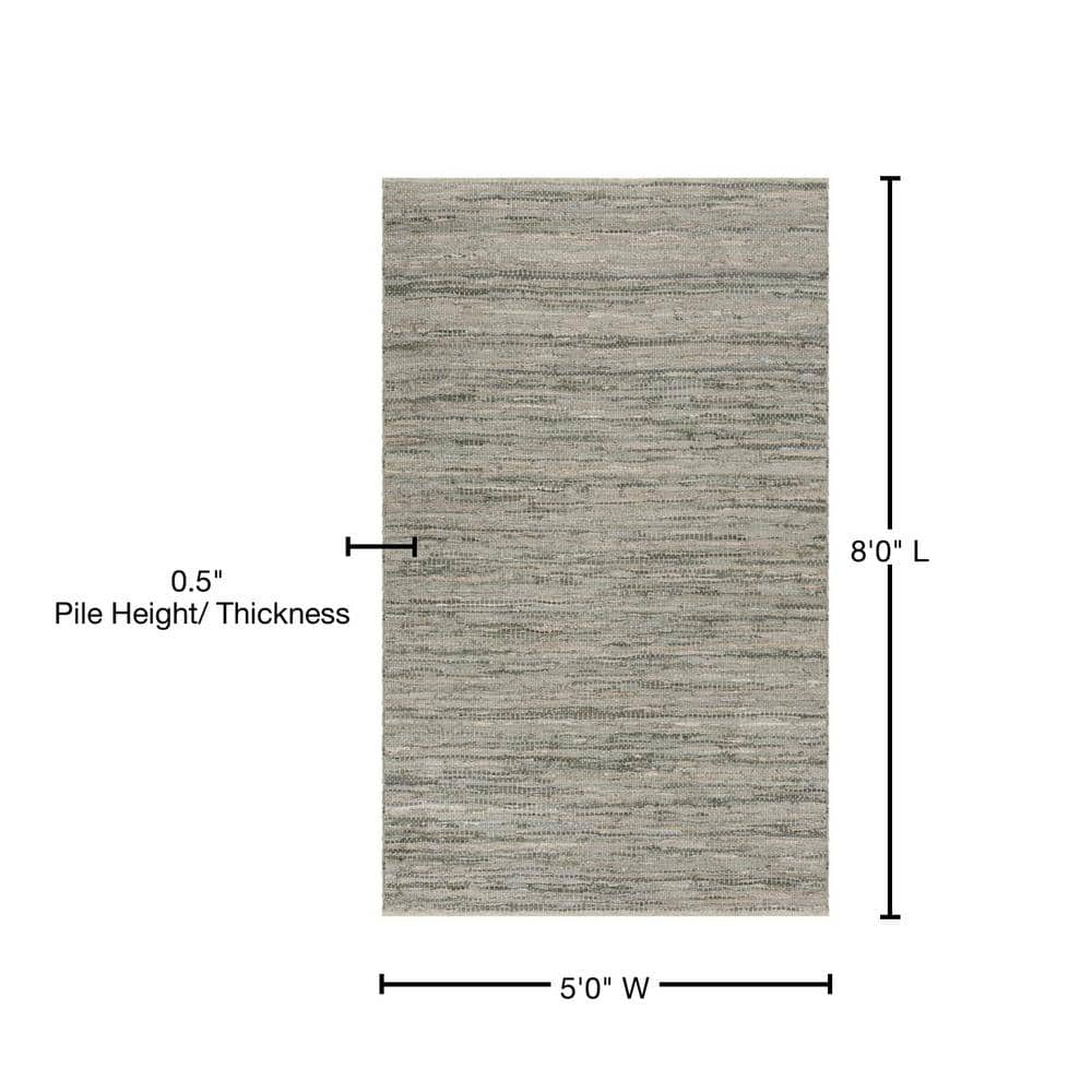 Safavieh Vintage Elegance 5' x 8' Handmade Gray Cowhide Area Rug