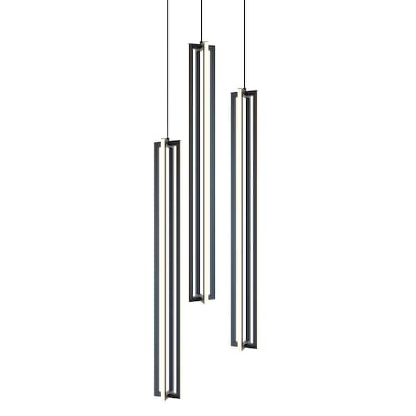 Cass Integrated LED Black Pendant