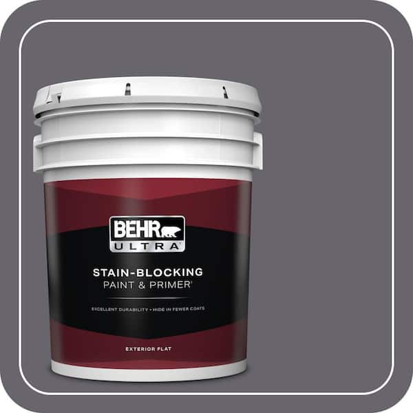 BEHR ULTRA 5 gal. #N550-6 Alter Ego Flat Exterior Paint & Primer