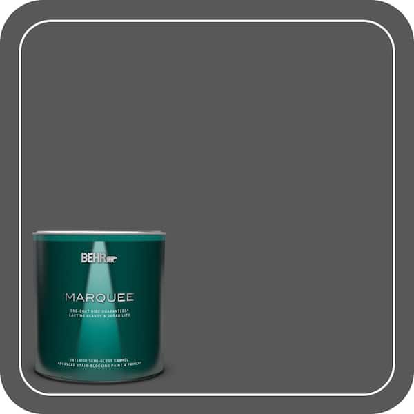 Shadow Mountain Color BEHR MARQUEE 1 qt. #PPU24-22 Shadow Mountain Semi-Gloss Enamel Interior ...