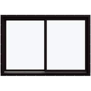 71.3125 in. x 47.5625 in. W-5500 Left-Hand Sliding Wood Clad Window
