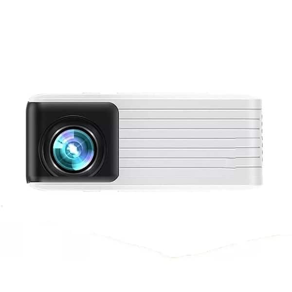1280 x 720 Full HD LCD Portable Mini Projector with 1920 Lumens, Native 720P and 1080P Full HD Support in White
