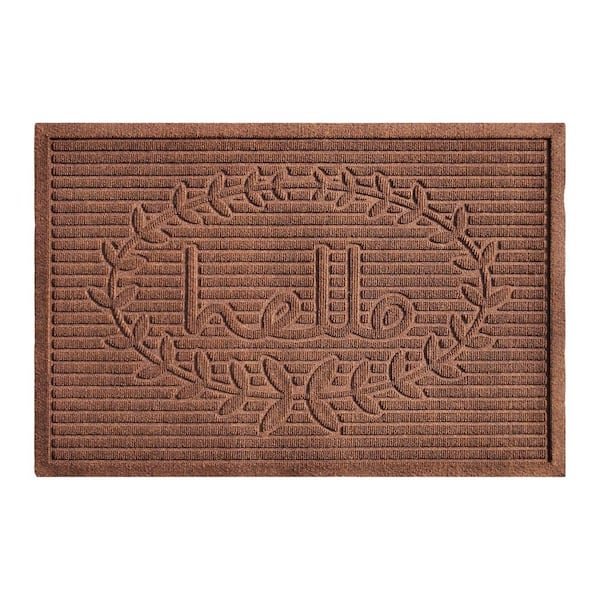 Brown 36 in. x 24 in. Polypropylene Outdoor Door Mat