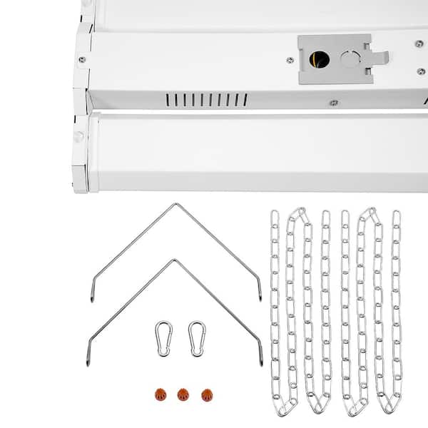 Maxxima 2 ft. x 1 ft. LED Linear High Bay Shop Light 5000K Daylight 13,500 Lumens 110 W Rotating Adjustable Light Panels 135°