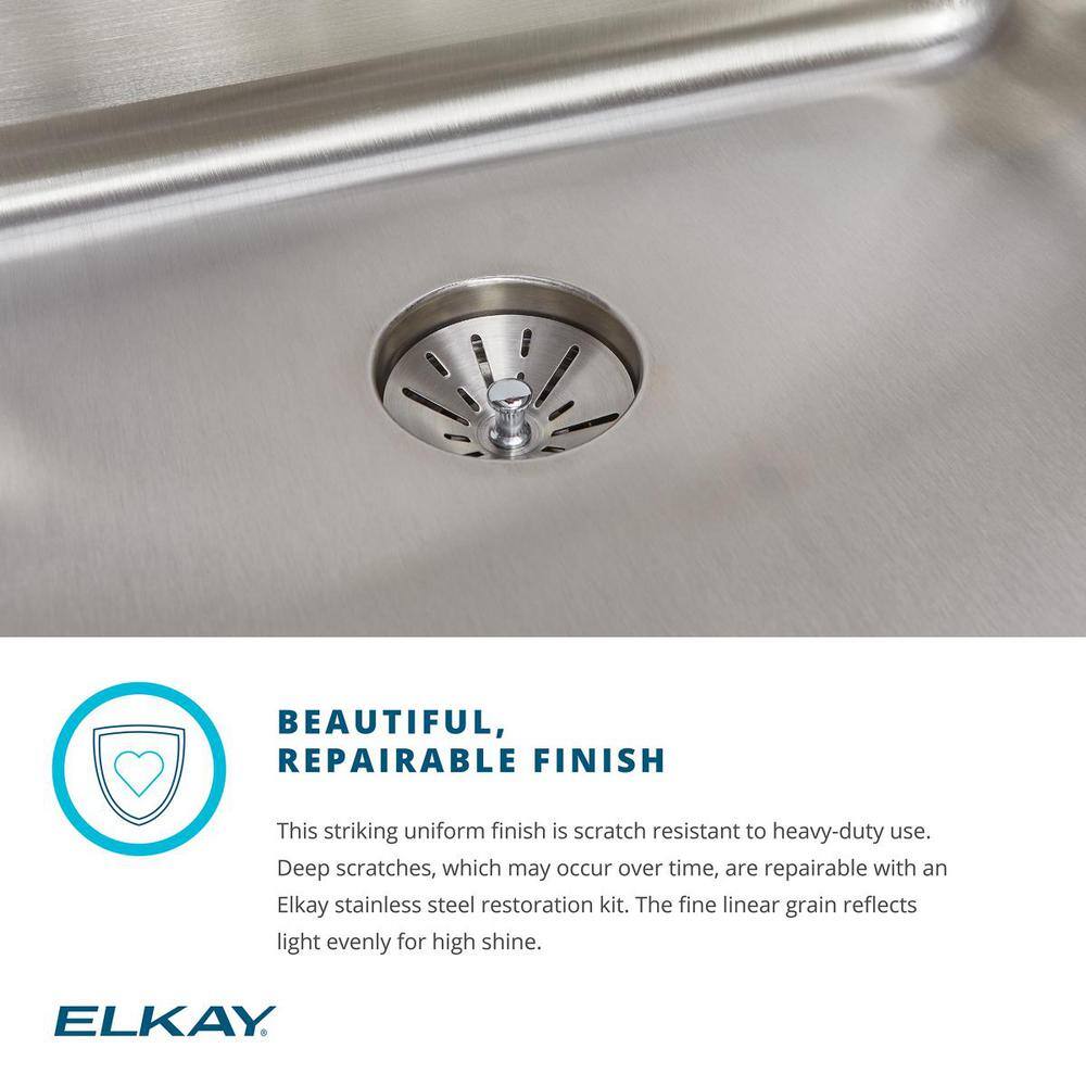 Lustertone 23.5" Undermount Stainless Steel Kitchen Sink