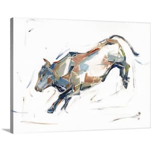 "Modern Bull Study II" by Ethan Harper 1-Piece Museum Grade Giclee Unframed Animal Art Print 18 in. x 24 in.