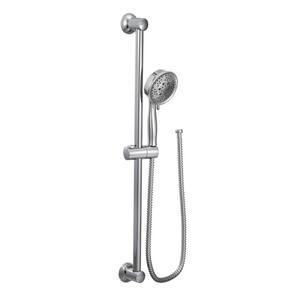 4-Spray Eco-Performance Handheld Hand Shower with Slide Bar in Chrome