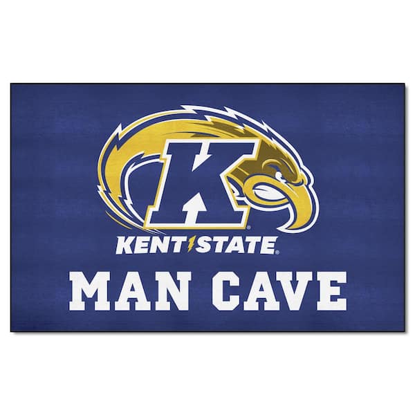 FANMATS Kent State University Blue 5 ft. x 8 ft. Man Cave Ulti-Mat Rug