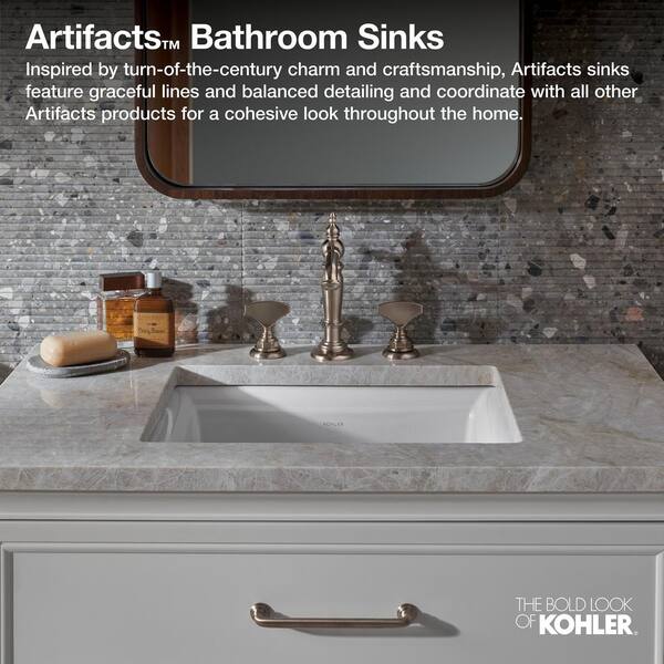 KOHLER Artifacts 21-1/4 in. Rectangular Undermount Bathroom Sink