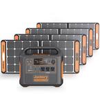 1800-Watt Continuous/3600-Watt Peak Push Button Start Solar Generator SG1500 with 4 Solar Panels 100-Watt for Outdoors
